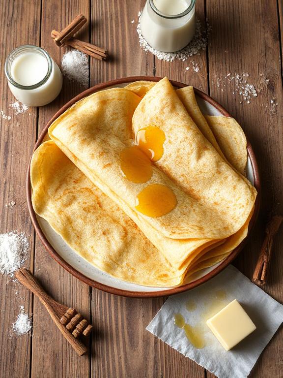 Französische Crêpes mit karamellisierten Granola-Nüssen