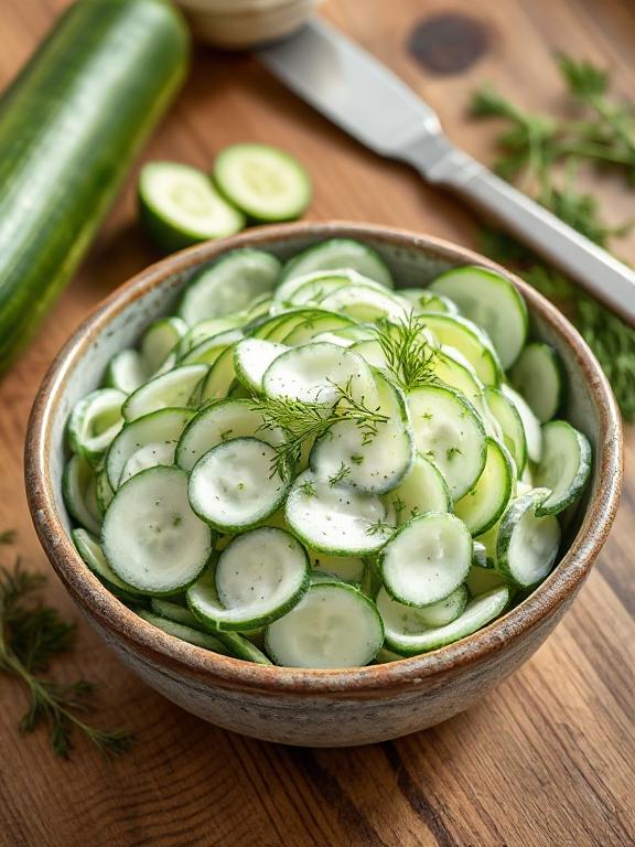 Cremiger Gurkensalat